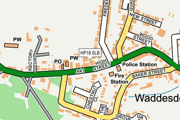 HP18 0LB map - OS OpenMap – Local (Ordnance Survey) HP18 0LB map - OS OpenMap – Local (Ordnance Survey)