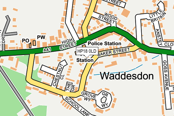 HP18 0LD map - OS OpenMap – Local (Ordnance Survey) HP18 0LD map - OS OpenMap – Local (Ordnance Survey)