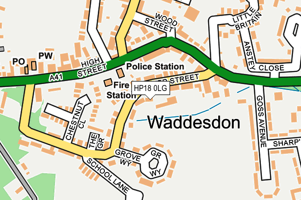HP18 0LG map - OS OpenMap – Local (Ordnance Survey) HP18 0LG map - OS OpenMap – Local (Ordnance Survey)