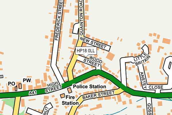 HP18 0LL map - OS OpenMap – Local (Ordnance Survey) HP18 0LL map - OS OpenMap – Local (Ordnance Survey)