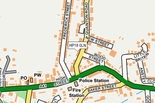 HP18 0LN map - OS OpenMap – Local (Ordnance Survey) HP18 0LN map - OS OpenMap – Local (Ordnance Survey)