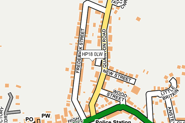 HP18 0LW map - OS OpenMap – Local (Ordnance Survey) HP18 0LW map - OS OpenMap – Local (Ordnance Survey)