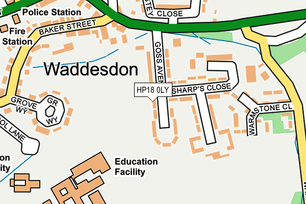 HP18 0LY map - OS OpenMap – Local (Ordnance Survey) HP18 0LY map - OS OpenMap – Local (Ordnance Survey)