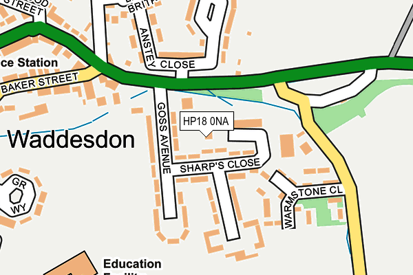HP18 0NA map - OS OpenMap – Local (Ordnance Survey) HP18 0NA map - OS OpenMap – Local (Ordnance Survey)
