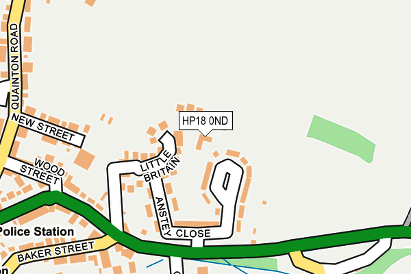 HP18 0ND map - OS OpenMap – Local (Ordnance Survey) HP18 0ND map - OS OpenMap – Local (Ordnance Survey)