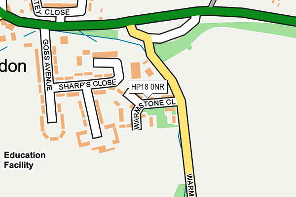 HP18 0NR map - OS OpenMap – Local (Ordnance Survey) HP18 0NR map - OS OpenMap – Local (Ordnance Survey)
