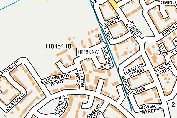 HP18 0NW map - OS OpenMap – Local (Ordnance Survey) HP18 0NW map - OS OpenMap – Local (Ordnance Survey)