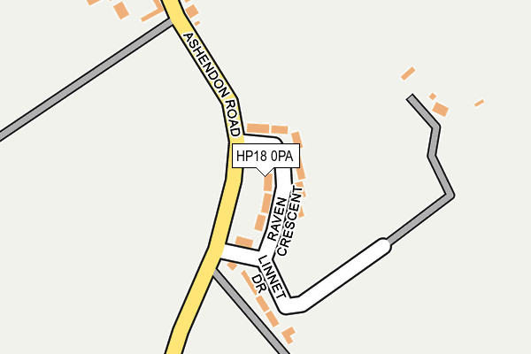 HP18 0PA map - OS OpenMap – Local (Ordnance Survey) HP18 0PA map - OS OpenMap – Local (Ordnance Survey)
