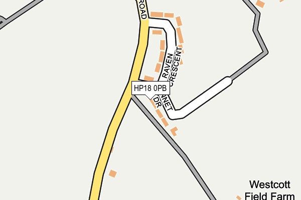 HP18 0PB map - OS OpenMap – Local (Ordnance Survey) HP18 0PB map - OS OpenMap – Local (Ordnance Survey)