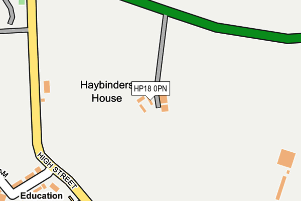 HP18 0PN map - OS OpenMap – Local (Ordnance Survey) HP18 0PN map - OS OpenMap – Local (Ordnance Survey)