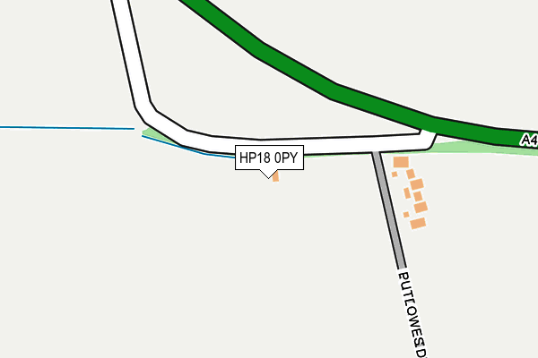 HP18 0PY map - OS OpenMap – Local (Ordnance Survey) HP18 0PY map - OS OpenMap – Local (Ordnance Survey)