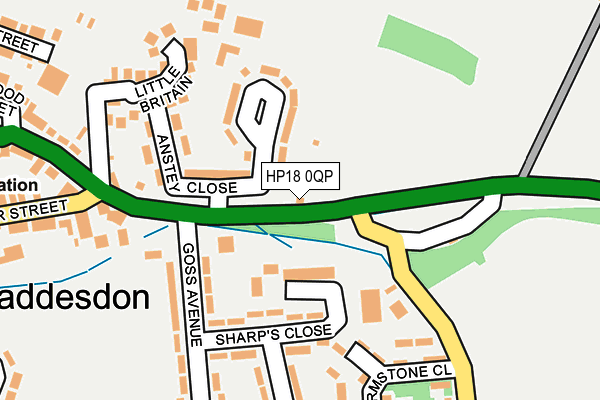 HP18 0QP map - OS OpenMap – Local (Ordnance Survey) HP18 0QP map - OS OpenMap – Local (Ordnance Survey)