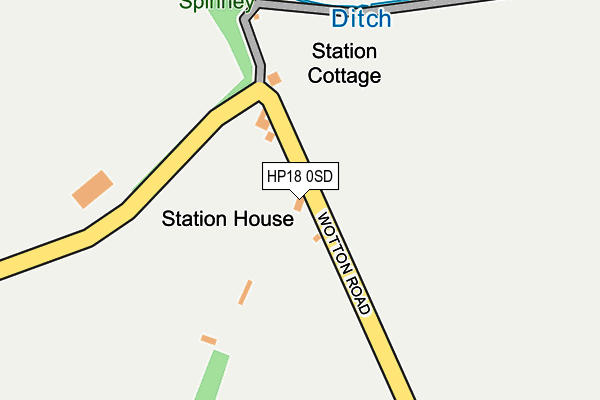 HP18 0SD map - OS OpenMap – Local (Ordnance Survey) HP18 0SD map - OS OpenMap – Local (Ordnance Survey)