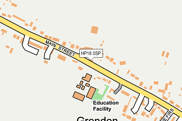 HP18 0SP map - OS OpenMap – Local (Ordnance Survey)