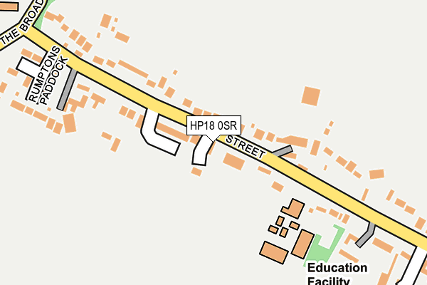 HP18 0SR map - OS OpenMap – Local (Ordnance Survey) HP18 0SR map - OS OpenMap – Local (Ordnance Survey)