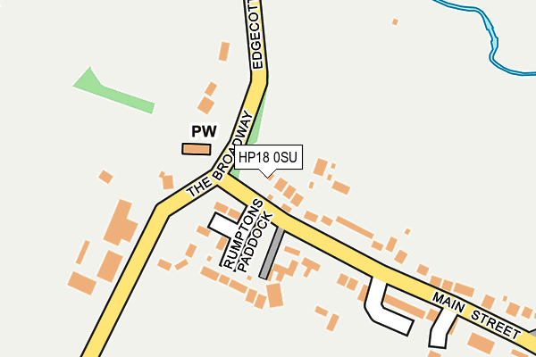 HP18 0SU map - OS OpenMap – Local (Ordnance Survey) HP18 0SU map - OS OpenMap – Local (Ordnance Survey)