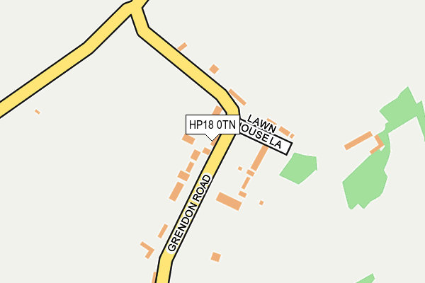 HP18 0TN map - OS OpenMap – Local (Ordnance Survey) HP18 0TN map - OS OpenMap – Local (Ordnance Survey)