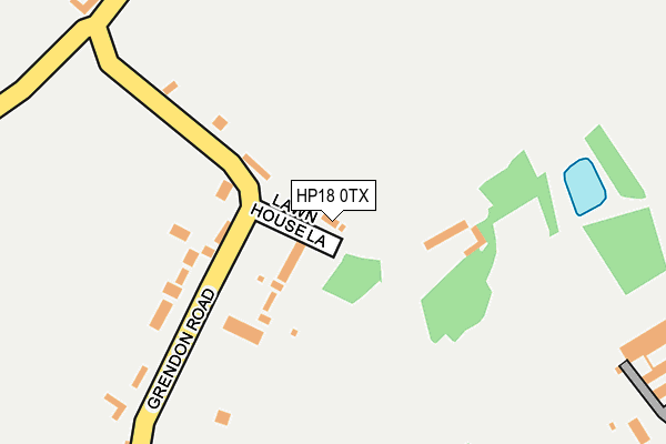 HP18 0TX map - OS OpenMap – Local (Ordnance Survey) HP18 0TX map - OS OpenMap – Local (Ordnance Survey)
