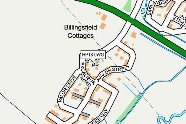 HP18 0WG map - OS OpenMap – Local (Ordnance Survey) HP18 0WG map - OS OpenMap – Local (Ordnance Survey)