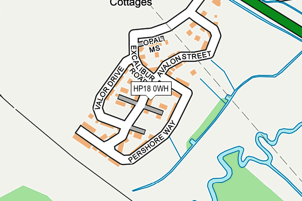 HP18 0WH map - OS OpenMap – Local (Ordnance Survey) HP18 0WH map - OS OpenMap – Local (Ordnance Survey)