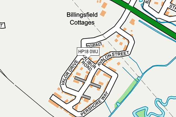 HP18 0WJ map - OS OpenMap – Local (Ordnance Survey) HP18 0WJ map - OS OpenMap – Local (Ordnance Survey)