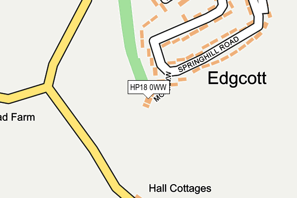 HP18 0WW map - OS OpenMap – Local (Ordnance Survey) HP18 0WW map - OS OpenMap – Local (Ordnance Survey)