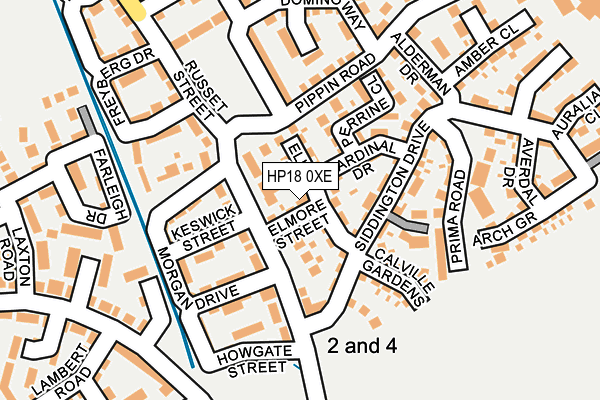HP18 0XE map - OS OpenMap – Local (Ordnance Survey) HP18 0XE map - OS OpenMap – Local (Ordnance Survey)