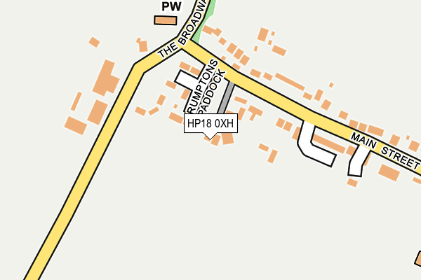 HP18 0XH map - OS OpenMap – Local (Ordnance Survey) HP18 0XH map - OS OpenMap – Local (Ordnance Survey)