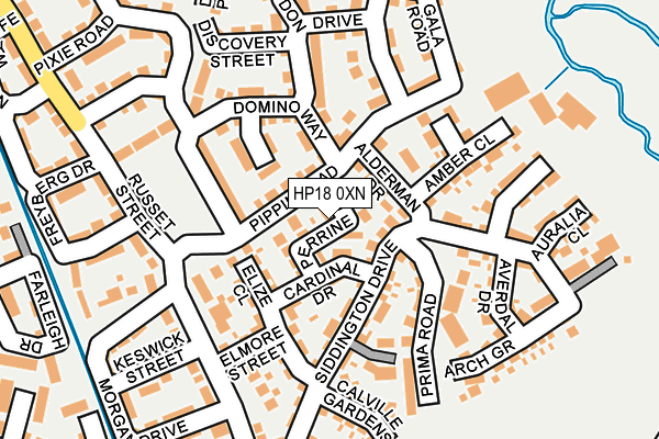 HP18 0XN map - OS OpenMap – Local (Ordnance Survey) HP18 0XN map - OS OpenMap – Local (Ordnance Survey)