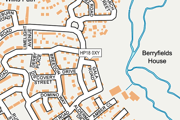 HP18 0XY map - OS OpenMap – Local (Ordnance Survey) HP18 0XY map - OS OpenMap – Local (Ordnance Survey)