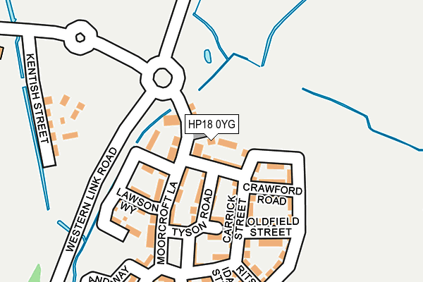 HP18 0YG map - OS OpenMap – Local (Ordnance Survey) HP18 0YG map - OS OpenMap – Local (Ordnance Survey)
