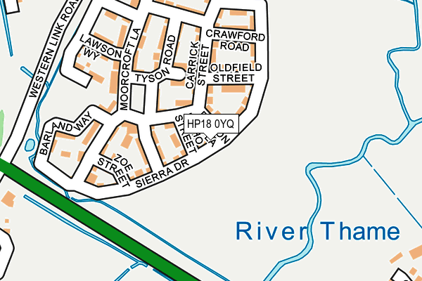 HP18 0YQ map - OS OpenMap – Local (Ordnance Survey) HP18 0YQ map - OS OpenMap – Local (Ordnance Survey)