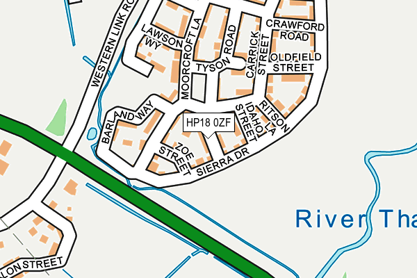 HP18 0ZF map - OS OpenMap – Local (Ordnance Survey)