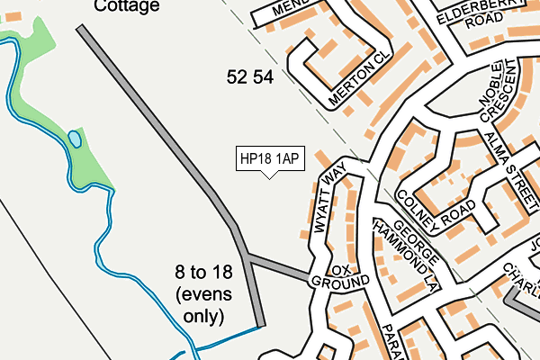 HP18 1AP map - OS OpenMap – Local (Ordnance Survey) HP18 1AP map - OS OpenMap – Local (Ordnance Survey)