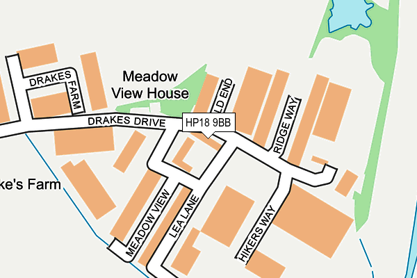 HP18 9BB map - OS OpenMap – Local (Ordnance Survey) HP18 9BB map - OS OpenMap – Local (Ordnance Survey)