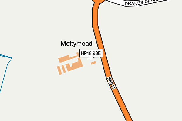 HP18 9BE map - OS OpenMap – Local (Ordnance Survey)
