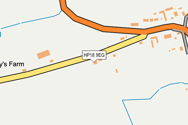 HP18 9EG map - OS OpenMap – Local (Ordnance Survey) HP18 9EG map - OS OpenMap – Local (Ordnance Survey)