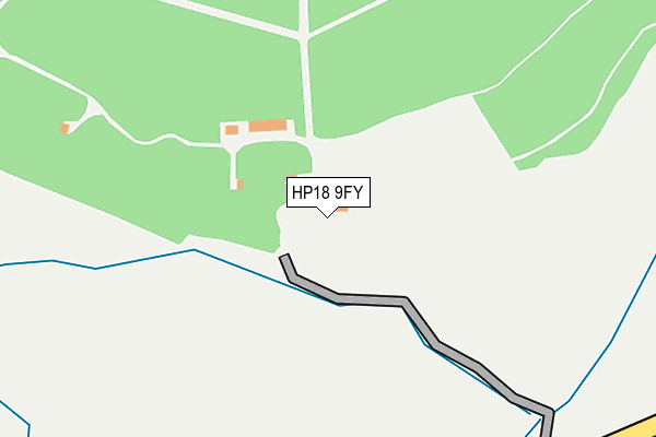 HP18 9FY map - OS OpenMap – Local (Ordnance Survey) HP18 9FY map - OS OpenMap – Local (Ordnance Survey)
