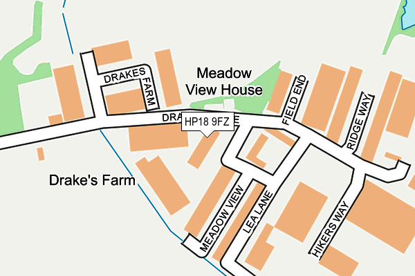 HP18 9FZ map - OS OpenMap – Local (Ordnance Survey) HP18 9FZ map - OS OpenMap – Local (Ordnance Survey)