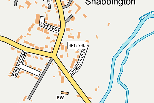 HP18 9HL map - OS OpenMap – Local (Ordnance Survey) HP18 9HL map - OS OpenMap – Local (Ordnance Survey)