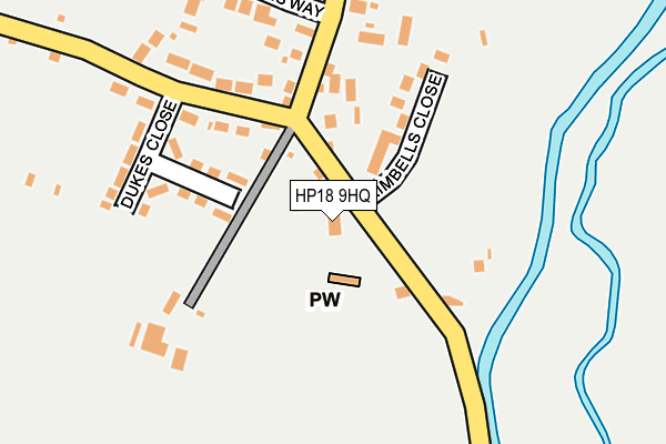 HP18 9HQ map - OS OpenMap – Local (Ordnance Survey) HP18 9HQ map - OS OpenMap – Local (Ordnance Survey)
