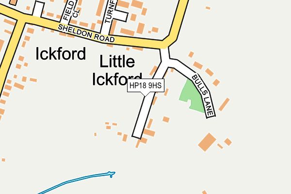 HP18 9HS map - OS OpenMap – Local (Ordnance Survey) HP18 9HS map - OS OpenMap – Local (Ordnance Survey)