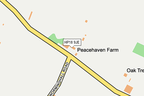 HP18 9JE map - OS OpenMap – Local (Ordnance Survey) HP18 9JE map - OS OpenMap – Local (Ordnance Survey)