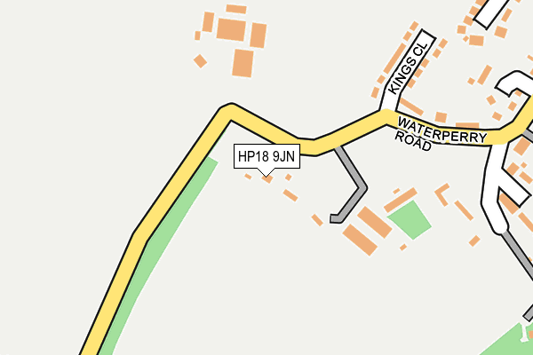 HP18 9JN map - OS OpenMap – Local (Ordnance Survey) HP18 9JN map - OS OpenMap – Local (Ordnance Survey)