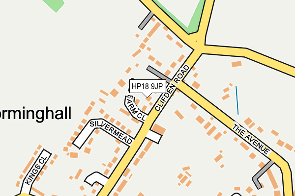 HP18 9JP map - OS OpenMap – Local (Ordnance Survey) HP18 9JP map - OS OpenMap – Local (Ordnance Survey)