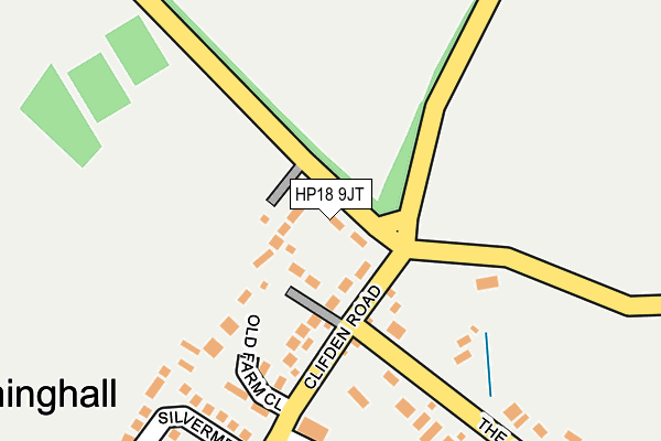 HP18 9JT map - OS OpenMap – Local (Ordnance Survey) HP18 9JT map - OS OpenMap – Local (Ordnance Survey)