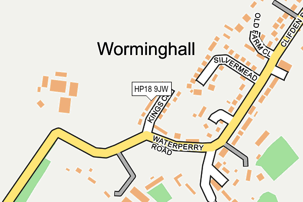 HP18 9JW map - OS OpenMap – Local (Ordnance Survey) HP18 9JW map - OS OpenMap – Local (Ordnance Survey)