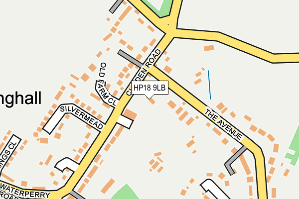 HP18 9LB map - OS OpenMap – Local (Ordnance Survey) HP18 9LB map - OS OpenMap – Local (Ordnance Survey)
