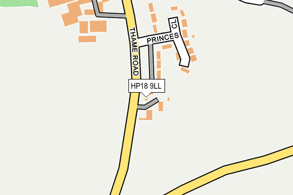 HP18 9LL map - OS OpenMap – Local (Ordnance Survey) HP18 9LL map - OS OpenMap – Local (Ordnance Survey)