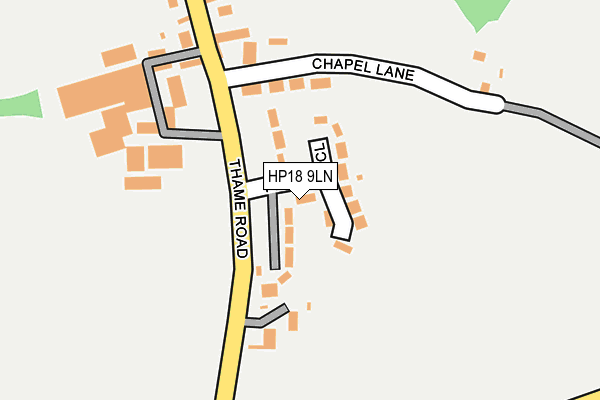 HP18 9LN map - OS OpenMap – Local (Ordnance Survey) HP18 9LN map - OS OpenMap – Local (Ordnance Survey)
